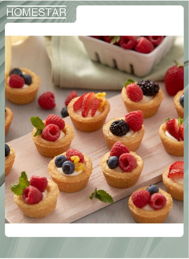 HOMESTAR - 48-Cavities Mini Muffin Bakeware Pan ,Premium Non Stick Mini Round Cupcake Pan Tray Baking Mould, Bakeware Cooking Accessory for Home Kitchen, Black - Image 1