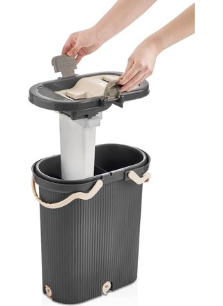 Comprox Vip Ahmet Vipset Pro Mop Cleaning Set 4 Cloths 100% Clean Water Dirty Water Separating Cleaning Set  - Image 5
