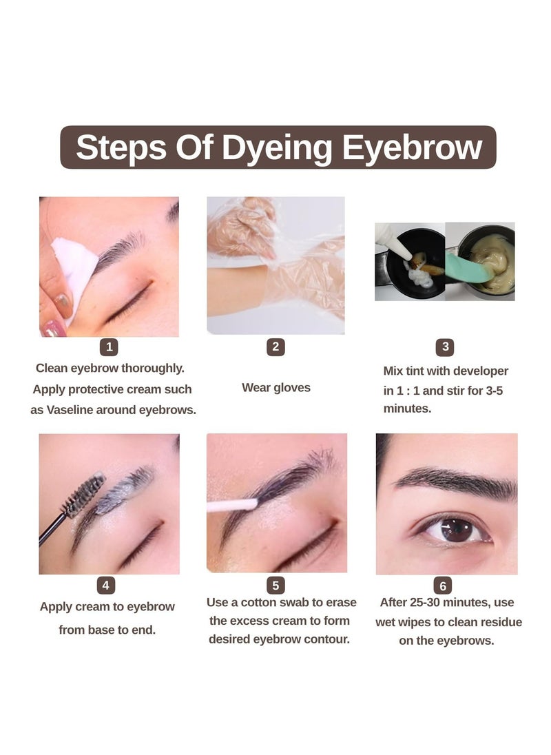 CMGTYYD - 26-Piece Eyebrow & Eyelash Coloring Kit – Professional 20ml Brown Tint for Long-Lasting Results – Safe, Easy to Use, and Perfect for Salon or Home - Image 1