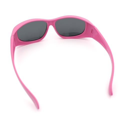 SA106 Polarized Toddler Size Kids 48mm Fit Over Sunglasses - Pink - Image 4