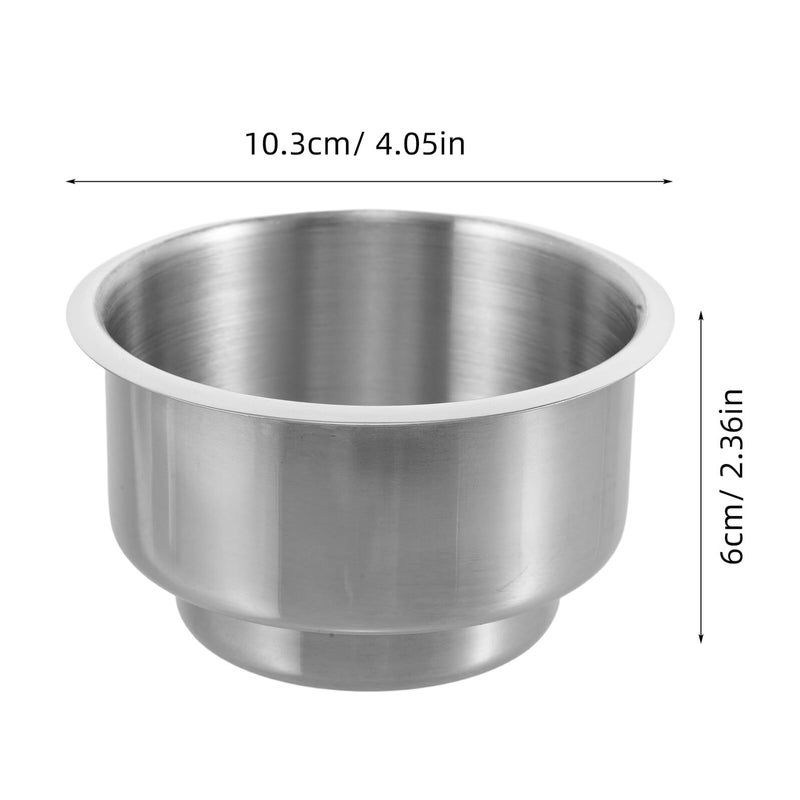 Double Layer Alloy Recessed Cup Holder Insert For RV Sofa Motorhome Truck Car Boat - Image 3