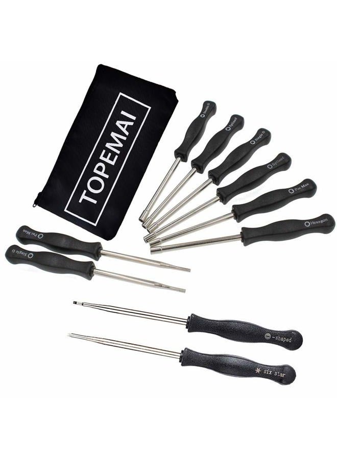 TOPEMAI 10 Pcs Carburetor Tune up Adjustment Tool Screwdriver Kit for Common 2 Cycle, Small Engine - Image 4