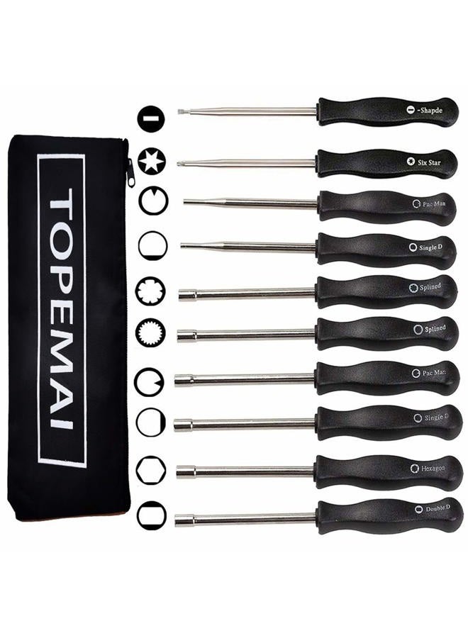 TOPEMAI 10 Pcs Carburetor Tune up Adjustment Tool Screwdriver Kit for Common 2 Cycle, Small Engine - Image 1