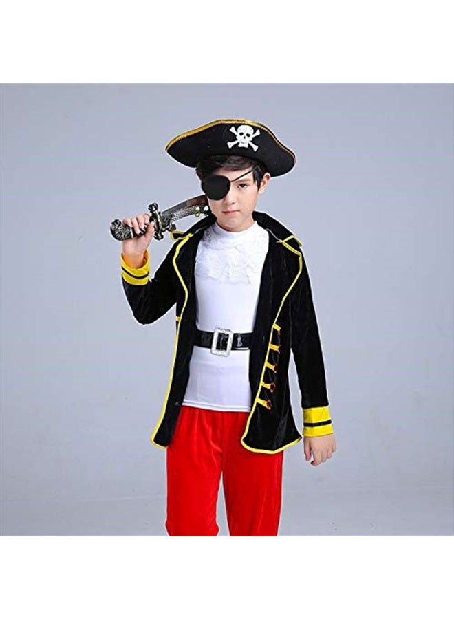 Oarkive Eye Patches Pirate Mask Eyepatch for Lazy Eye Black Eye Patch for Glasses Medical Eye Patches for Adults Kids Children for Halloween Christmas Cosplay Pirate Theme Costume - Image 3