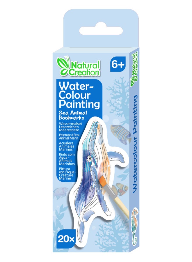 Avenir Paint by Water - Bookmarks - Sea Animal Multicolour | Paint by Water Art lets little ones discover easy, fun painting - with no mess! | Ages 3+ - Image 1