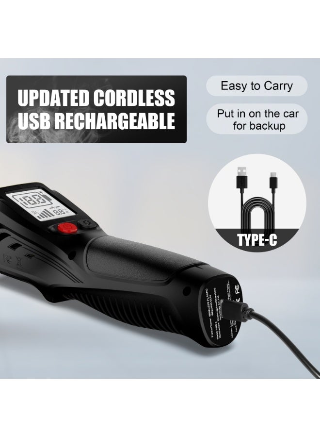 Cordless Handheld Plastic Welding Gun with LCD Display, Pure Copper Heating, Fast Heat 3-5s, Burn-Resistant Handle, Versatile Plastic Repair Tool for Cars & Motorcycles - Image 3