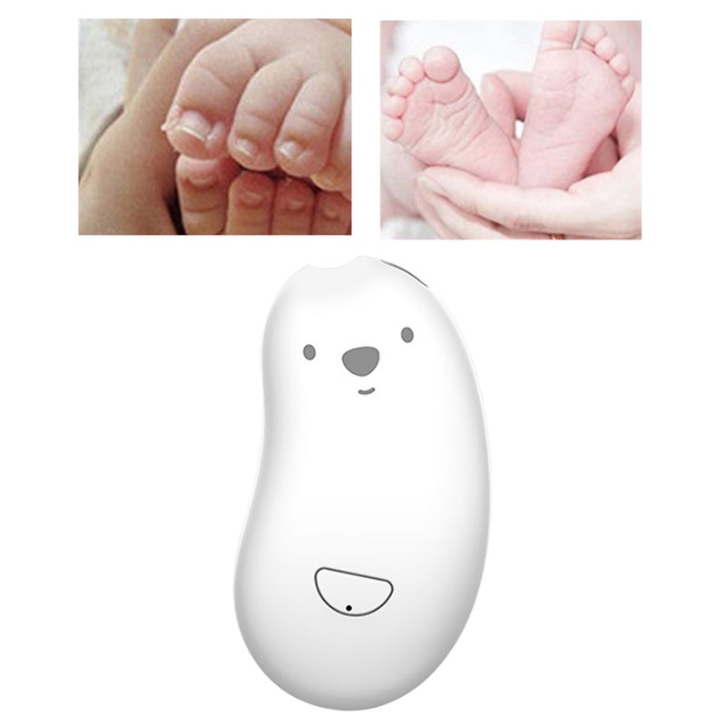 Electric Baby Nail Grinder: White USB Charging, Safe Reliable, 6 Grinding Heads - Lightweight Portable, Gentle Baby Nail File for Newborn Nail Trimming, Home Baby Care, New Parents - Image 5