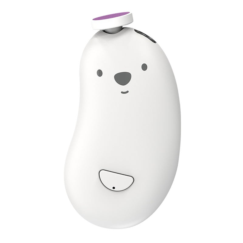 Electric Baby Nail Grinder: White USB Charging, Safe Reliable, 6 Grinding Heads - Lightweight Portable, Gentle Baby Nail File for Newborn Nail Trimming, Home Baby Care, New Parents - Image 4