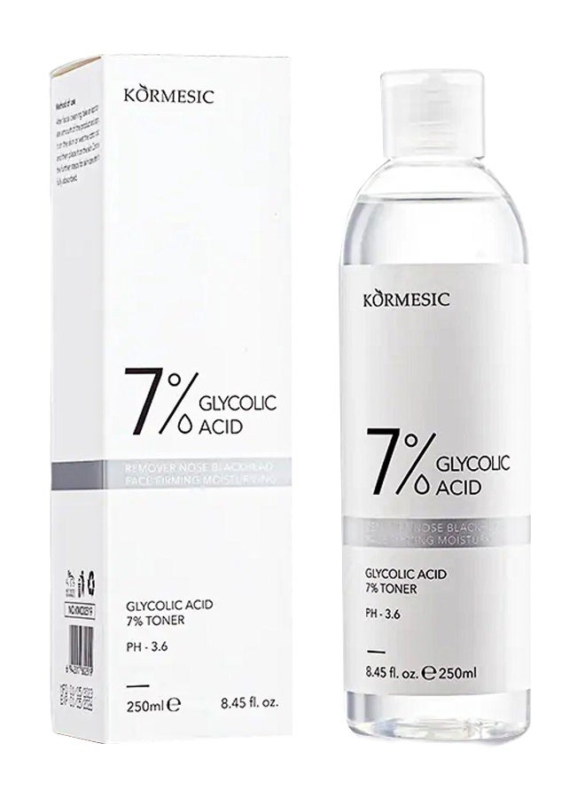 7% Glycolic Acid Toner Refreshing Toner Water Nourish Sooths Skin 250ml