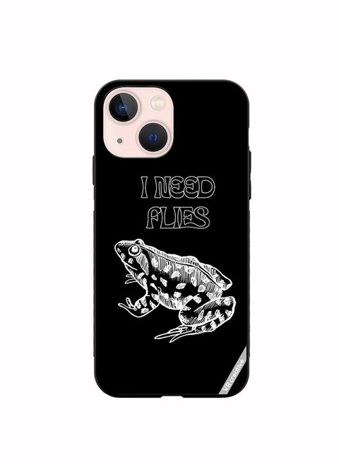 Protective Case Cover For Apple iPhone 13 I Need Flies Frog Design Multicolour