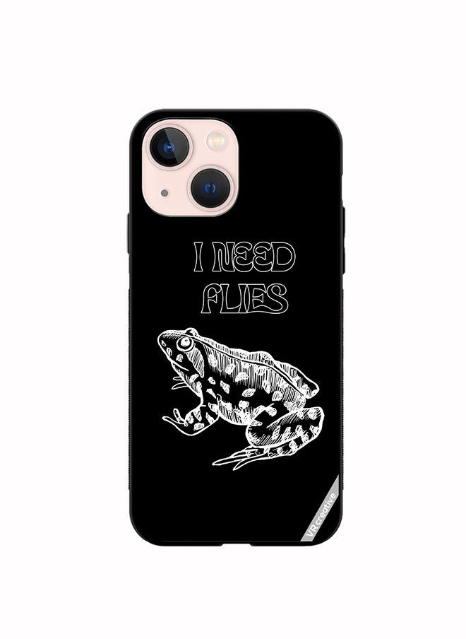 VR CREATIVE - Protective Case Cover For Apple iPhone 13 I Need Flies Frog Design Multicolour - Image 1