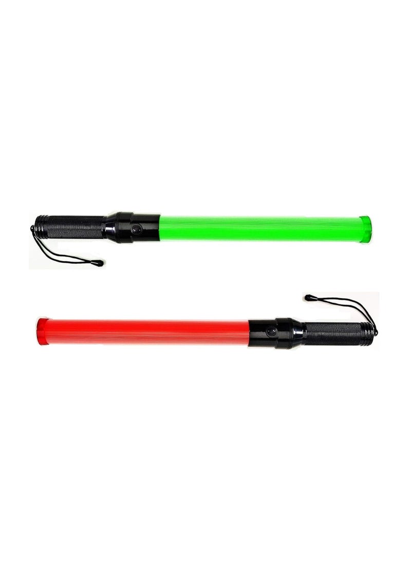 عباسلي ضوء حركة المرور LED باتون أحمر LED مع LED أخضر 3 أوضاع وامضة - Image 1