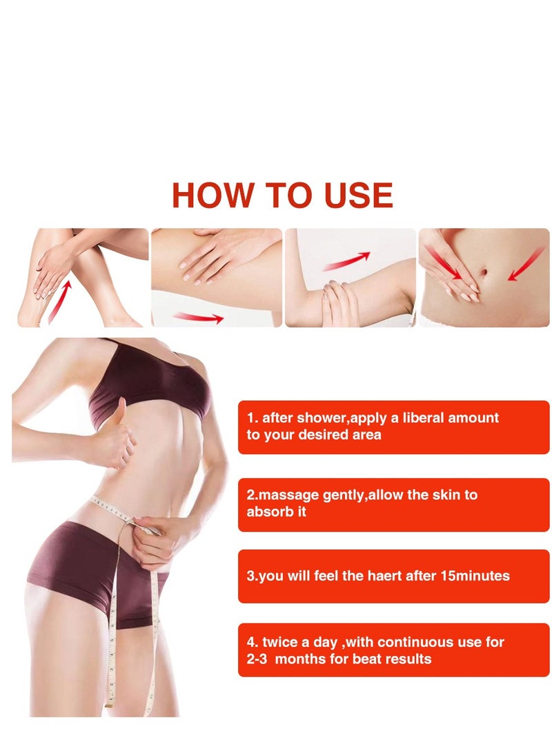 لانثوم كريم التخسيس لعلاج فقدان الوزن لتشكيل الخصر والفخذ والساق 60 جرام - Image 4