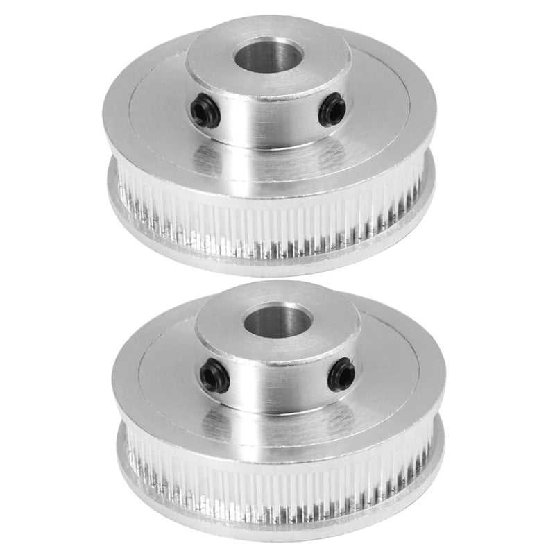 Aluminum Alloy Timing Pulley 2PCS Synchronous Wheel Tooth Metric For Printer Accessory - Image 2