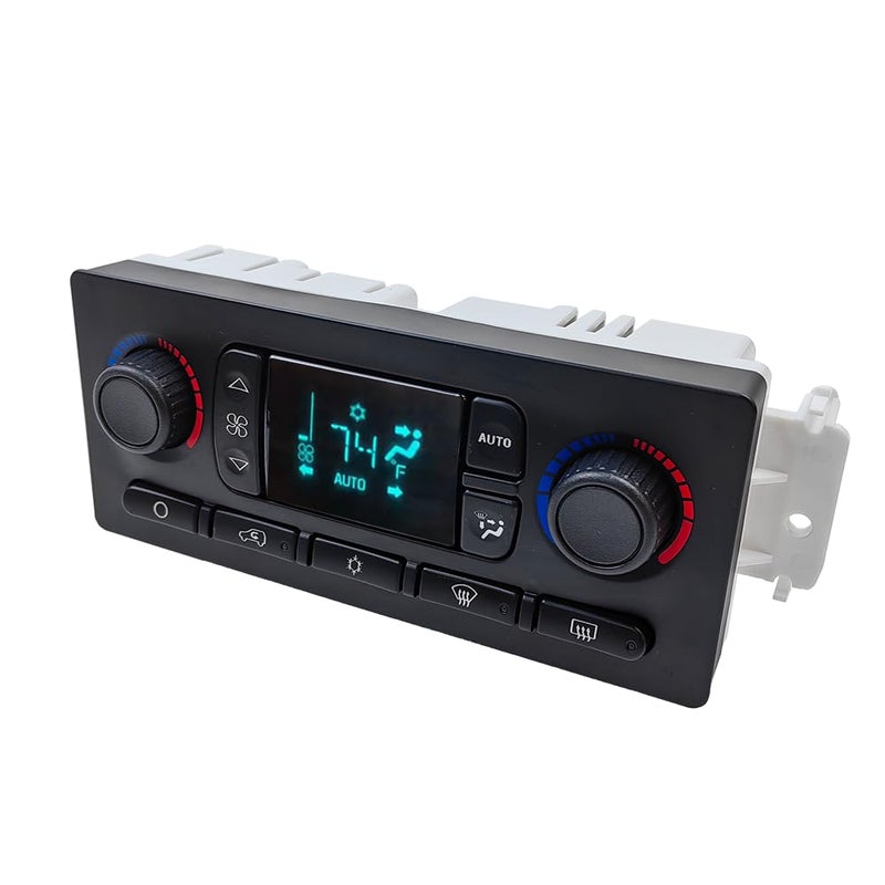 LLNSEAUTO AC Heater Climate Control Module Panel Switch Fit for Chevy Silverado Suburban Tahoe Trailblazer Avalanche GMC Sierra Yukon Envoy Cadillac Escalade Buick Rainier Hummer H2 OE 599211XD 15832311 - Image 2