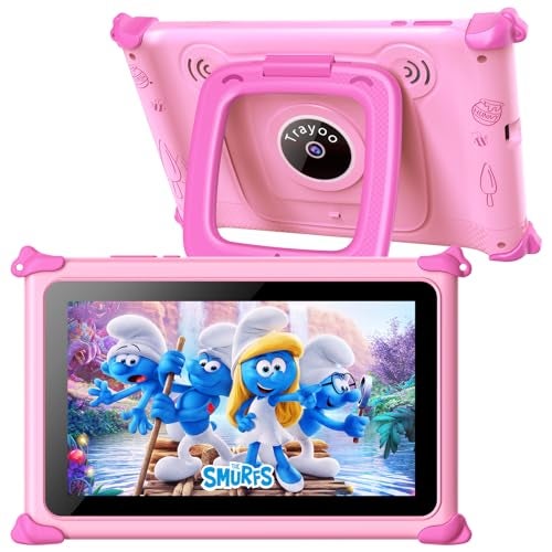 Trayoo Kids Tablet, 7IN Toddler Tablet for Kids with 32GB ROM, Shockproof Case, Education Apps Pre-Installed, Parental Control, WiFi, Netflix, YouTube - Image 1