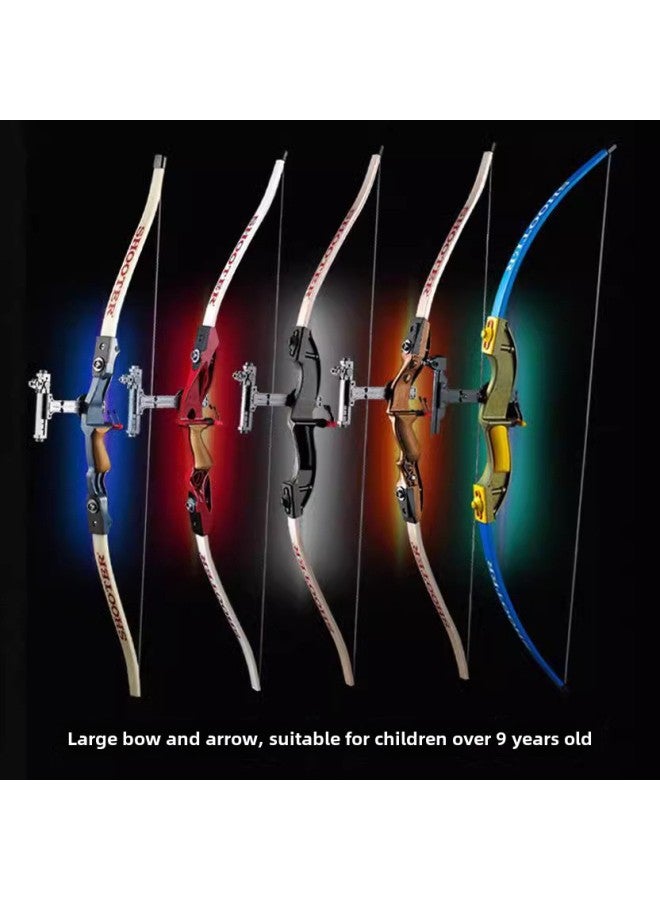 Traditional Sucker Children's Bow And Arrow Toy Suit Parent-Child Outdoor Competitive Archery Shooting Reflex Compound Bow Stand-Color:Red 3 Arrow Sticker Target - Image 3