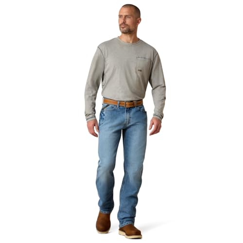 Ariat Rebar M4 Low Rise DuraStretch Boot Cut Jean – Men’s Work Jeans - Image 4