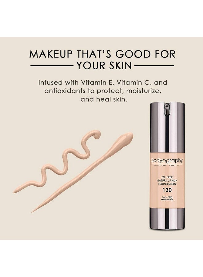 Bodyography - Natural Finish Foundation (Light #130): Oil-Free Anti-Aging Salon Natural Finish W/ Vitamin E, C, Antioxidants | Vegan, Gluten-Free, Paraben-Free - Image 4