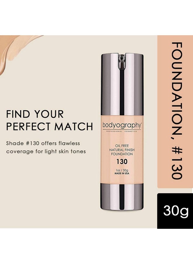 Bodyography - Natural Finish Foundation (Light #130): Oil-Free Anti-Aging Salon Natural Finish W/ Vitamin E, C, Antioxidants | Vegan, Gluten-Free, Paraben-Free - Image 3