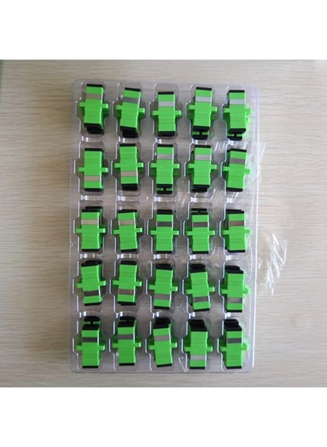 Terabyte محول الألياف الضوئية SC APC SC UPC بسيط أحادي الوضع محول الألياف الضوئية SC توصيل الألياف الضوئية SC APC فلانج الألياف الضوئية موصل 50 قطعة - Image 1