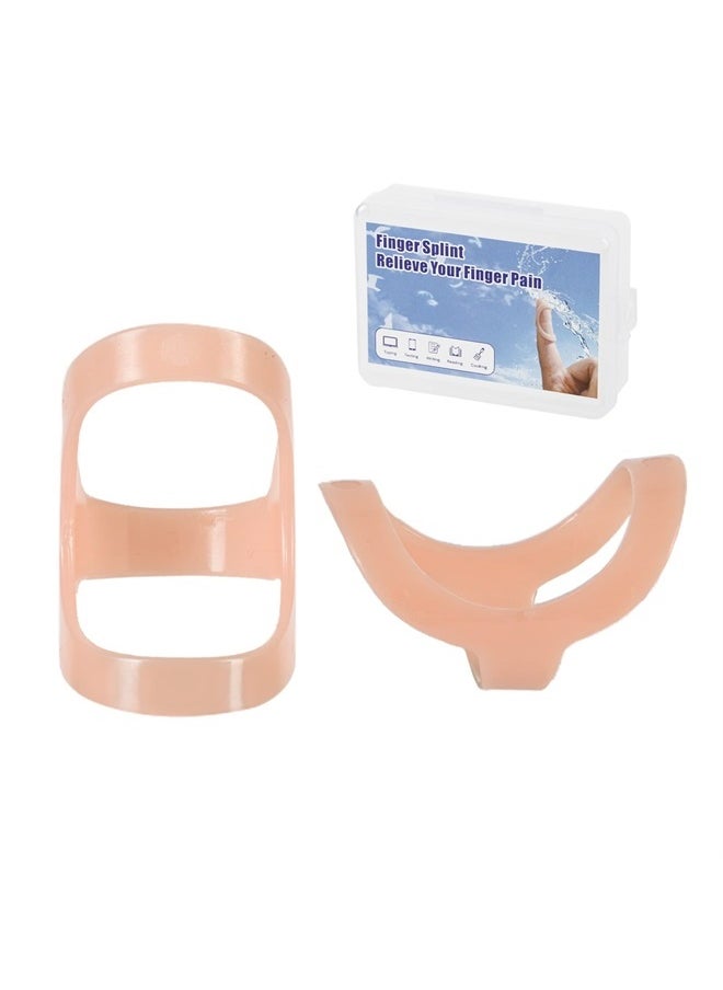 GHORTHOUD 6 Pcs Finger Splints - Finger Splint Kit for Arthritis, Mallet Finger - Thumb Splint, Trigger Finger Splint For Thumb, Middle, Pinky or Ring Finger (Sizes 4, 5, 6)  - Image 1