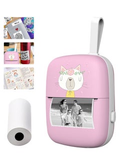 NIBEMINENT Portable Mini Pocket Photo Printer Pink  - Image 1