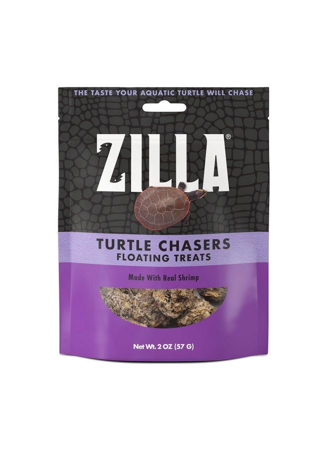 Zilla Turtle Chasers Floating Treats, Made with Real Shrimp, Resealable Bag - Image 1
