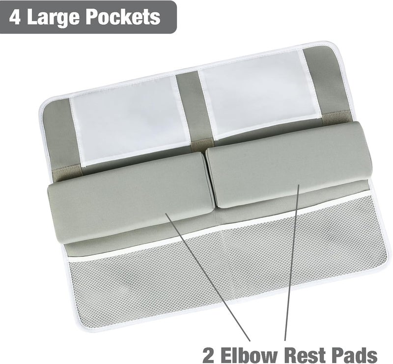 PandaEar Baby Bath Kneeler & Elbow Rest Pad, Comfortable Non-Slip Kneeling Mat Cushion with Toy Organizer Storage Pockets, Foldable Foam Mat for Toddler Bathroom Bathing Time - Image 4