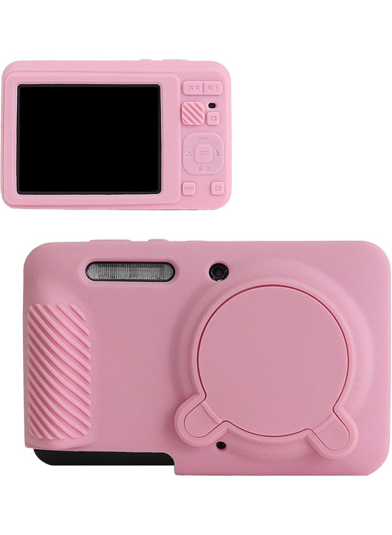 VKL Silicone Case for Kodak PIXPRO FZ55 Camera, Soft Silicone PIXPRO FZ55 Protective Cover - with Removable Lens Cover - Slim Fit & Anti-Scratch - Pink - Image 1
