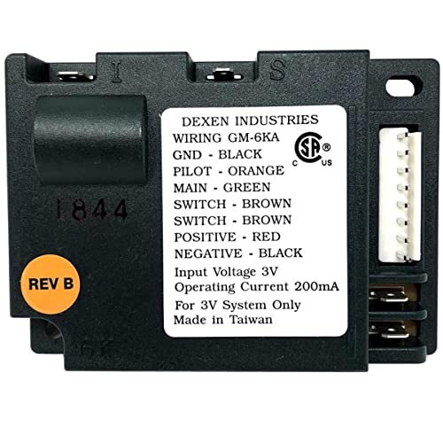 HHT Dexen Control Module Dexen GM6K-M Fireplace Control Module – IPI Ignition, 3V Battery or Transformer Powered – Works with Quadra-Fire, Heatilator, Heat N Glo, Majestic – Replaces SRV593-592, 593-592 - Image 4