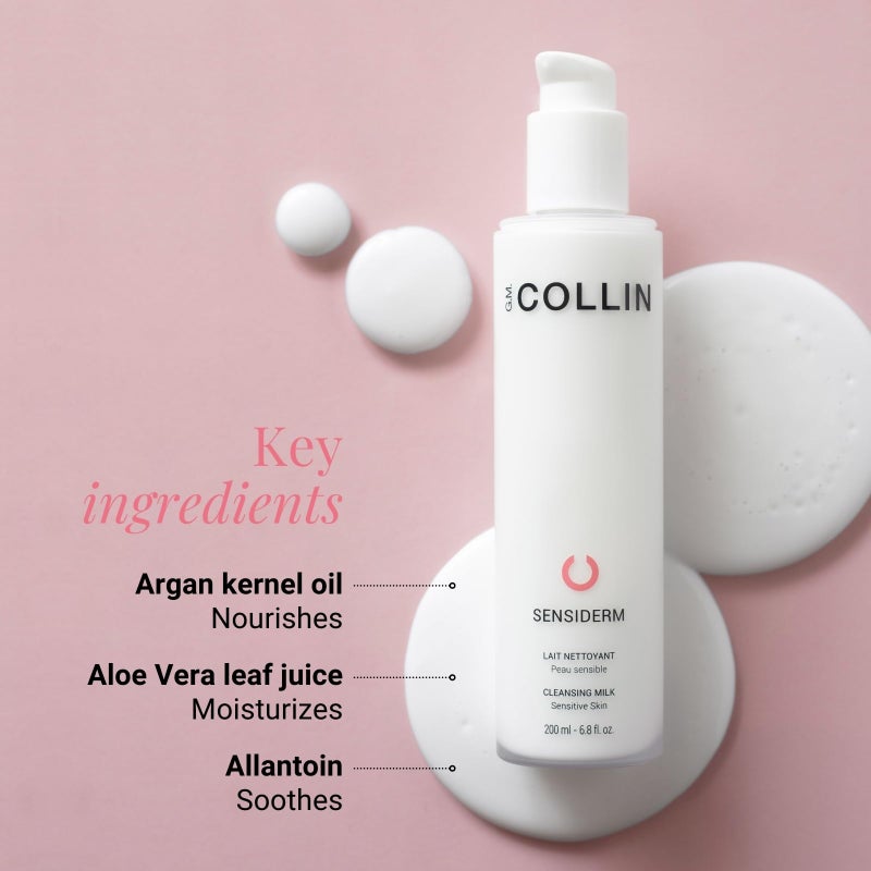 G.M. COLLIN Sensiderm Cleansing Milk | Gentle Face Cleanser for Sensitive Skin | Hydrating Makeup Remover - Image 3