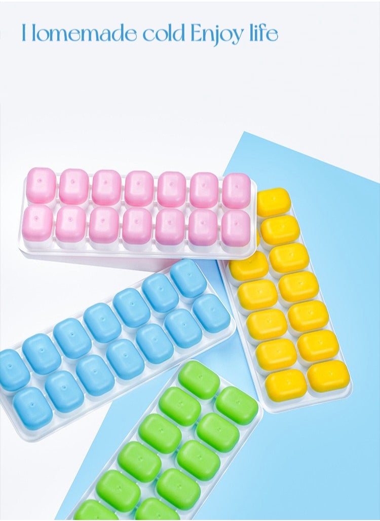 Generic - Ice Cube Tray, Ice Cube Maker (Pack of 4) - Ice Cube Trays with Leak Proof Lid, Large Ice Cube Mold, Slow Melting Ice Cube for Chilling Cocktails, Drinks, Juice - Image 1