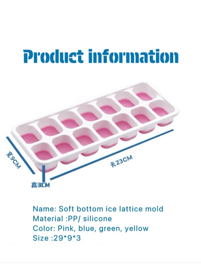 Generic - Ice Cube Tray, Ice Cube Maker (Pack of 4) - Ice Cube Trays with Leak Proof Lid, Large Ice Cube Mold, Slow Melting Ice Cube for Chilling Cocktails, Drinks, Juice - Image 1