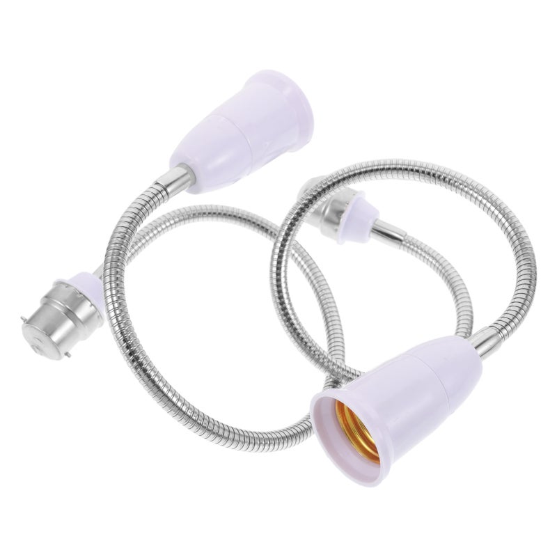2pcs Ceramic Light Converter - Screw Lamp Base Adapter Light Bulb Porcelain Lamp Holder Extension Adapter for Home Garage Party Decoration - Image 1