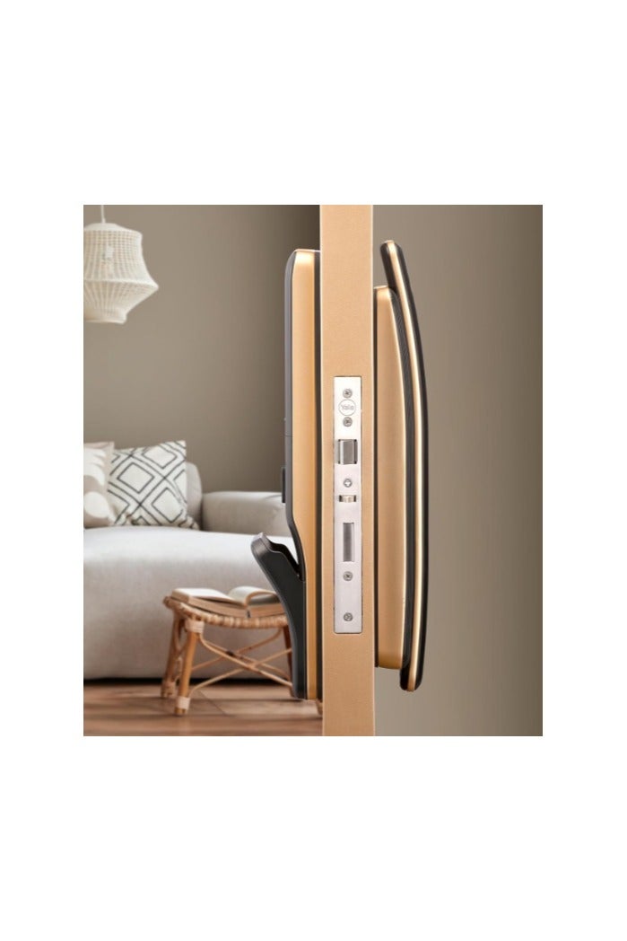 ييل قفل الباب الذكي Luna Pro Plus - دفع وسحب، التعرف على الوجه، بصمة الإصبع، رقم التعريف الشخصي (PIN)، تحديد الهوية بموجات الراديو (RFID)، قفل تلقائي، وصول عن بُعد - Image 5