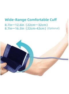Furtey Upper Arm Blood Pressure Machine With 4.7-Inch Large Screen Adjustable Blood Pressure Cuff Fully Automatic Voice Broadcast Irregular Heartbeat Detector  - Image 3