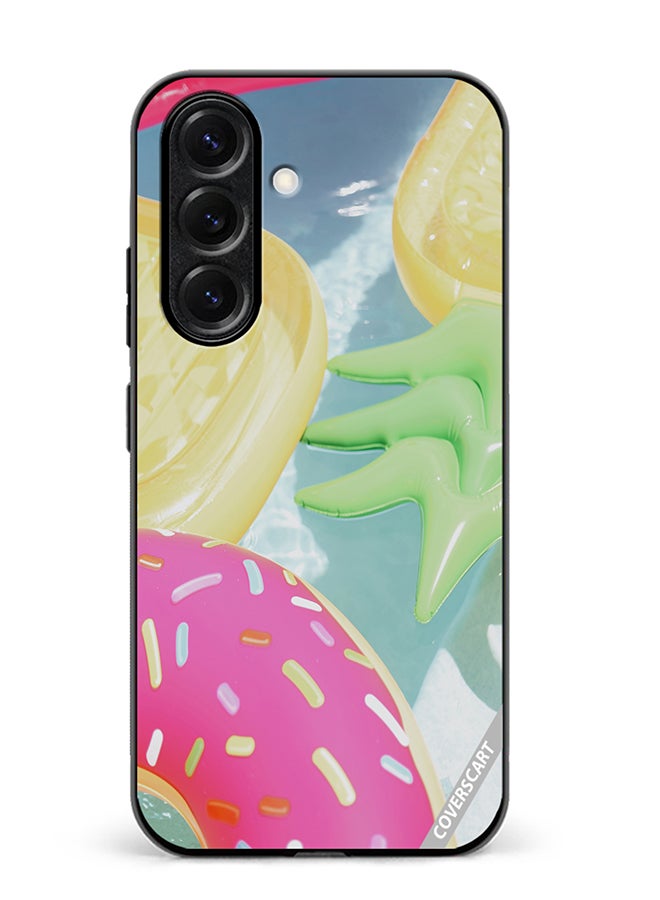 VR CREATIVE Protective Case Cover For Samsung Galaxy S25 Pool Fun Design Multicolour
