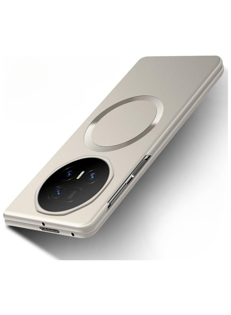 general Slim Bezels Case Compatible with Honor Magic V5 Magnetic Frameless Hard PC Camera Protect Cover Wireless Charging Phone Shell