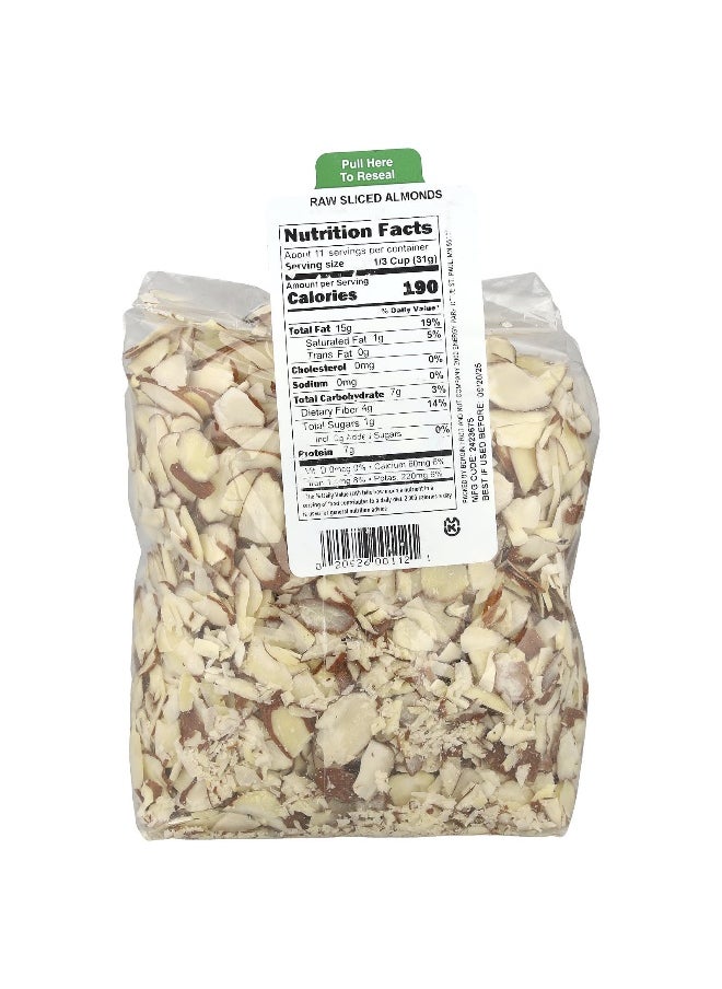 Bergin Fruit and Nut Company Bergin Fruit and Nut Company, Raw Sliced Almonds, 12 oz (340 g)  - Image 2