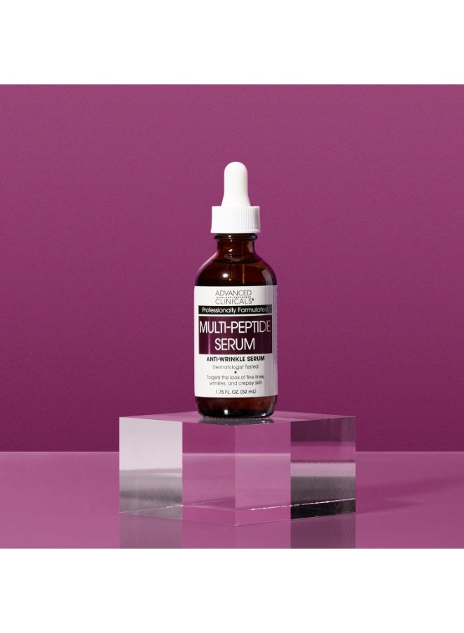 أدفانسد كلينيكال Advanced Clinicals، مصل متعدد الببتيدات، مصل مضاد للتجاعيد للوجه، 1.75 أونصة سائلة (52 مل) - Image 2