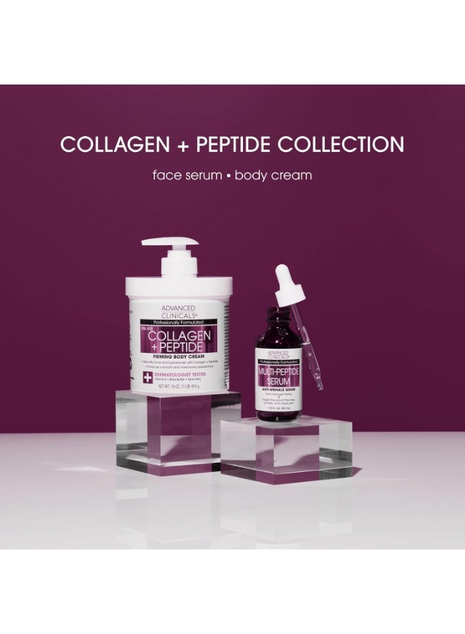 أدفانسد كلينيكال Advanced Clinicals، مصل متعدد الببتيدات، مصل مضاد للتجاعيد للوجه، 1.75 أونصة سائلة (52 مل) - Image 3