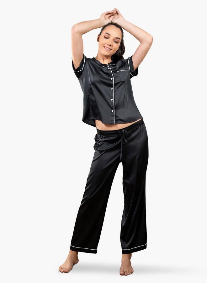 أدريا طقم بيجامة كلاسيك طويل للسيدات من إس إس - Image 2