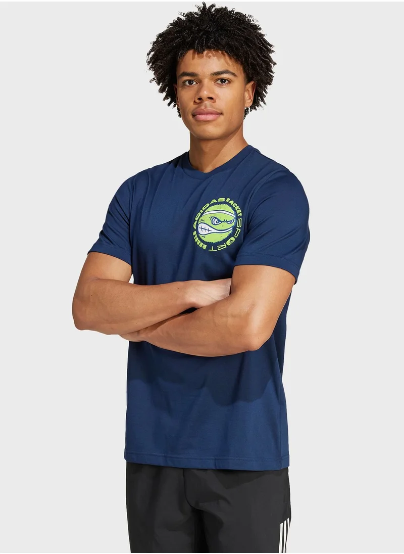Adidas Racket Sport Rebels Graphic T-Shirt