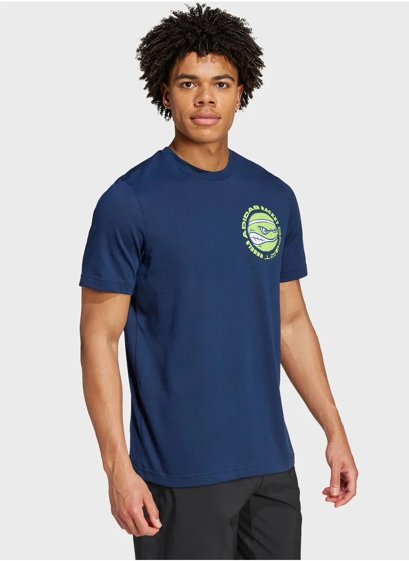 Adidas Racket Sport Rebels Graphic T-Shirt