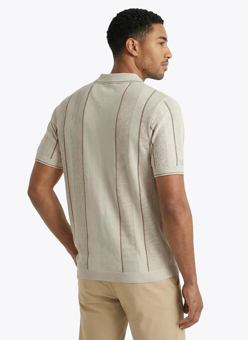 Nautica Men Short Sleeve Polo Shirt for Classic Casual and Smart Casual Looks - White