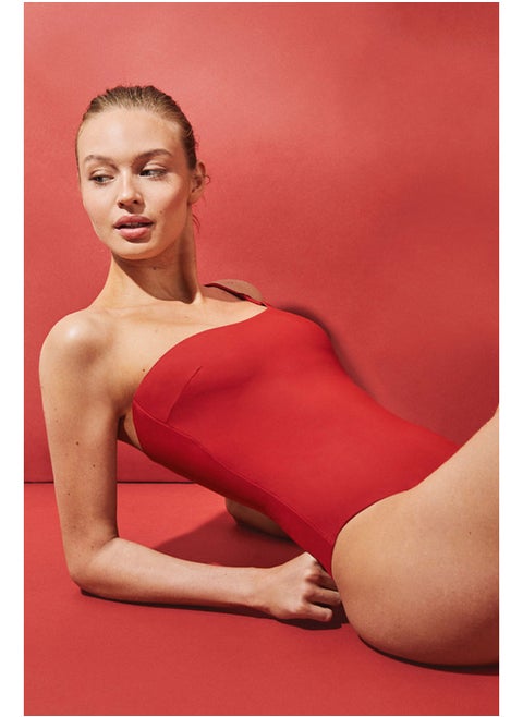 Asymmetric shaper swimsuit