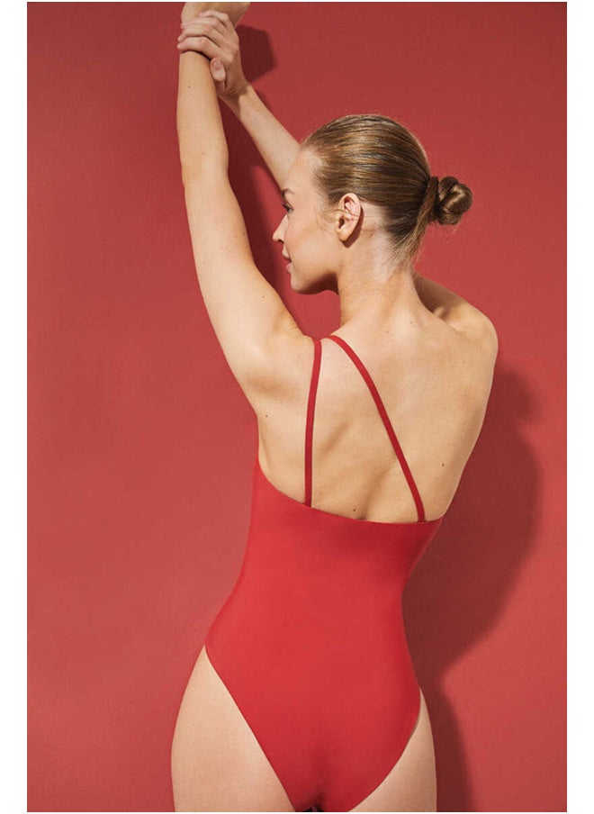 Asymmetric shaper swimsuit