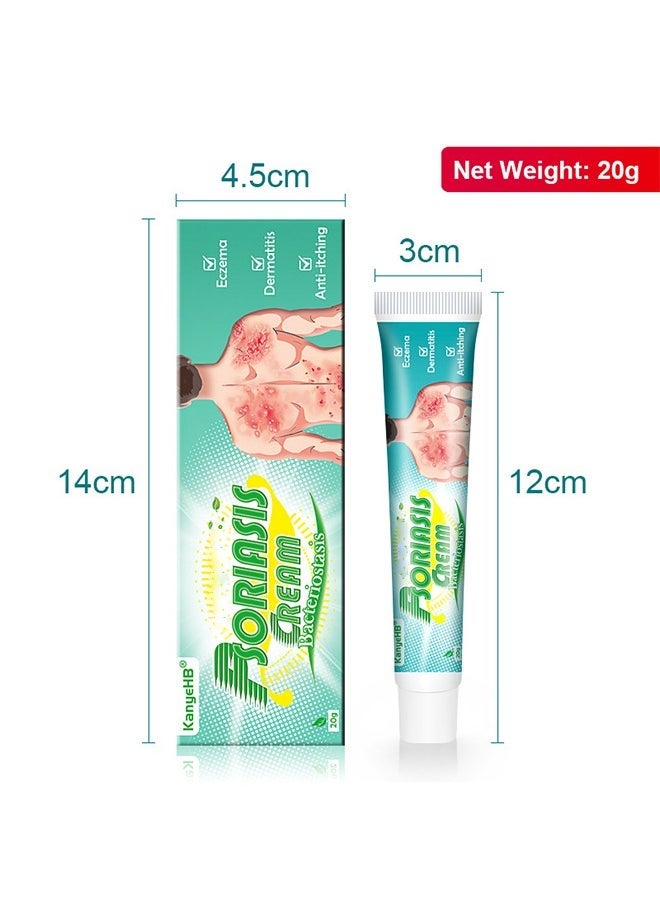 KanyeHB Eczema Cream, Maximum Strength Ointment for Rashes, Psoriasis, Dermatitis, Hives, Ringworm, Jock itch, Fungal Infections, Anti-itch, Relief for Sensitive, Irritated Skin 20g - Image 1