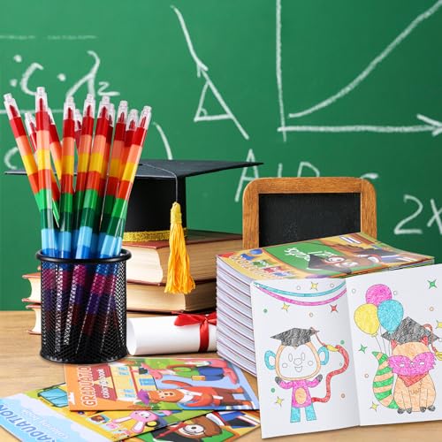 BenLouis كتب تلوين صغيرة للتخرج من رياض الأطفال من بن لويس 24 قطعة هدايا حفلة تخرج للأطفال - Image 3